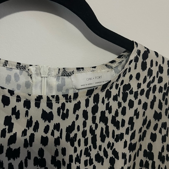 Oak + Fort Leopard Print Babydoll Dress - Picture 2 of 2